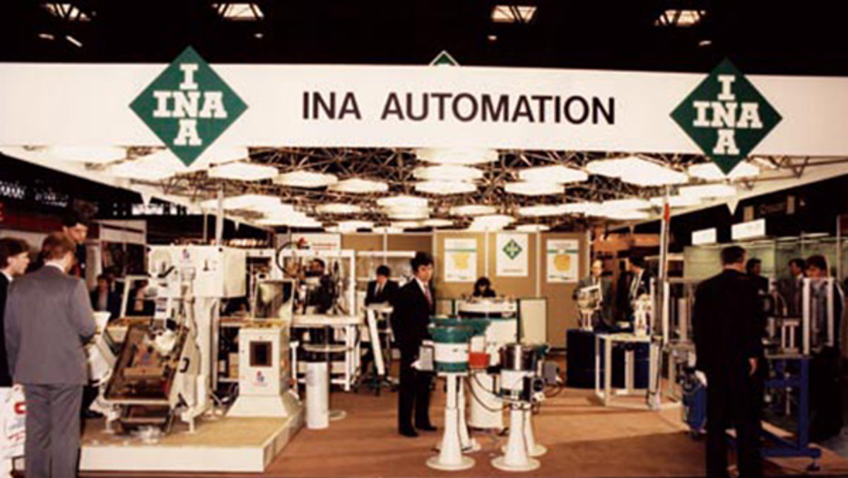 London office closed. Regional offices opened in Surbiton, Surrey, Rossendale, Lancashire and Boldmere, Birmingham. Office administration established at the Dafen Site. INA Automation began at a small facility in Winson Green, Birmingham.