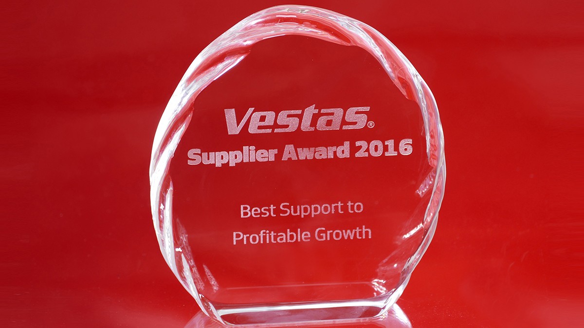 Schaeffler receives Best Support to Profitable Growth award from Vestas.