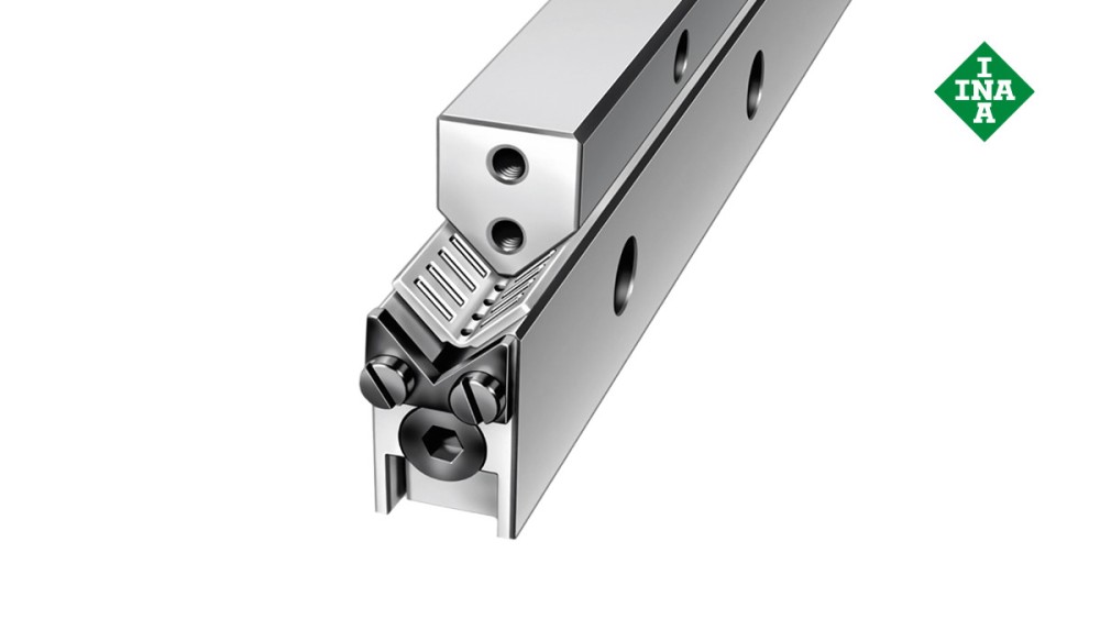 Schaeffler linear guides: M and V guideways with angled flat cage