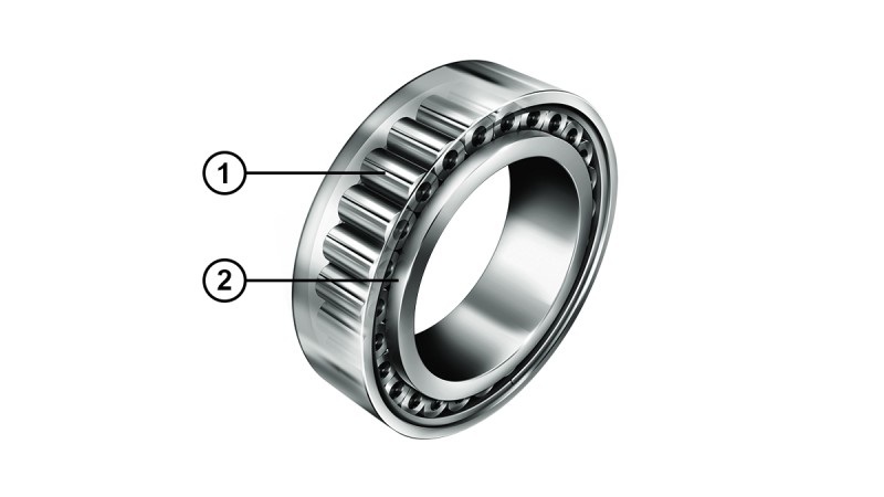 INA cylindrical roller bearings with optimized rib contact
